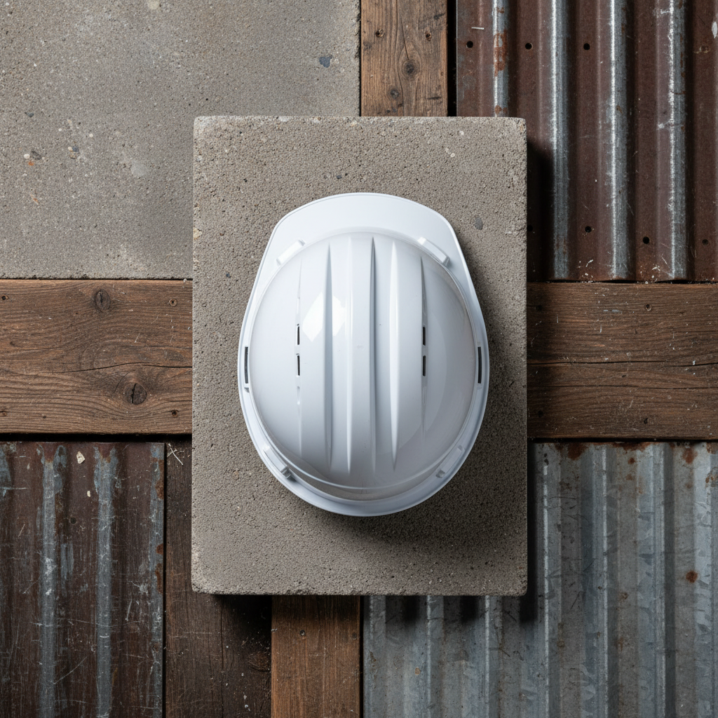 Casco de Seguridad Industrial Ventilado con Trinquete — Blanco