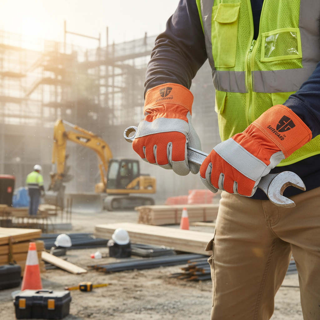 Safeguard Guantes de Carnaza Industrial Uso Rudo | Alta Visibilidad