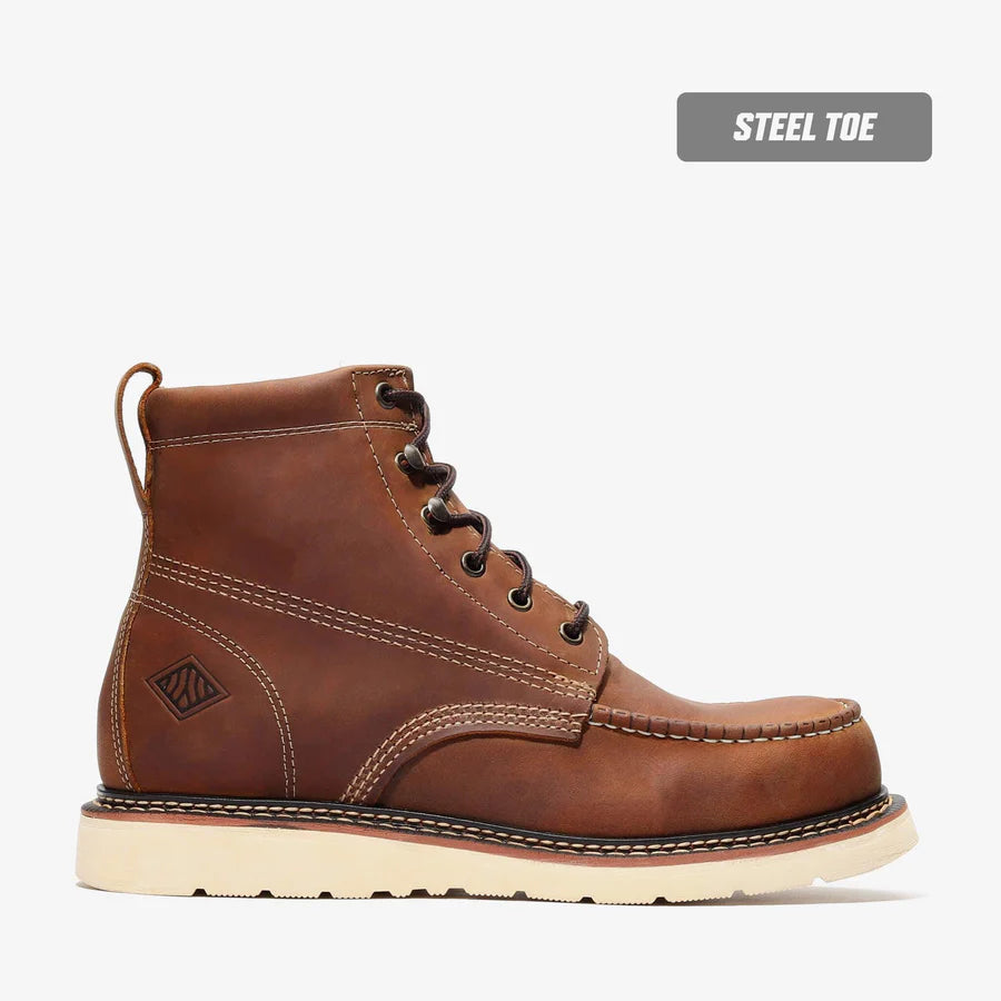 Frontier Classic 6" Moc Toe – Colección con puntera de acero
