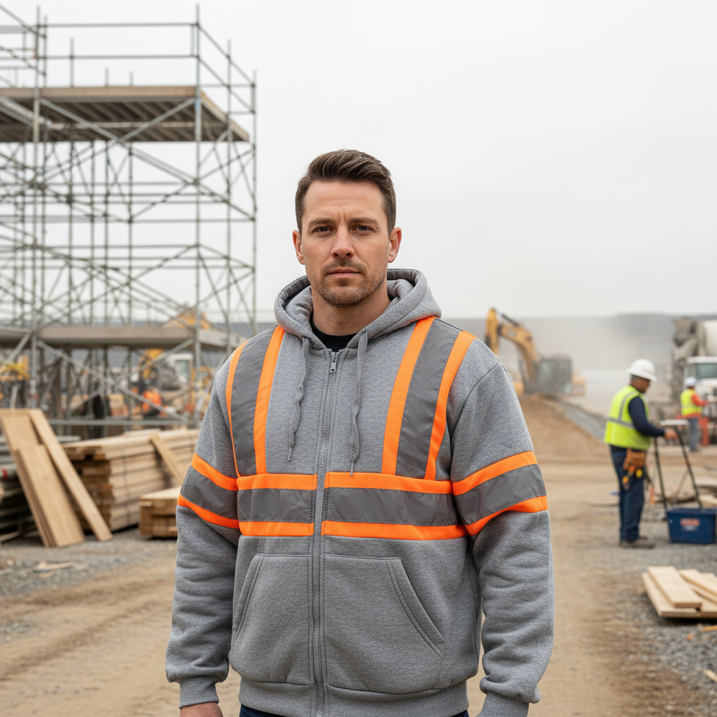Bridge head angle — Sudadera de Seguridad Reflectante Alta Visibilidad