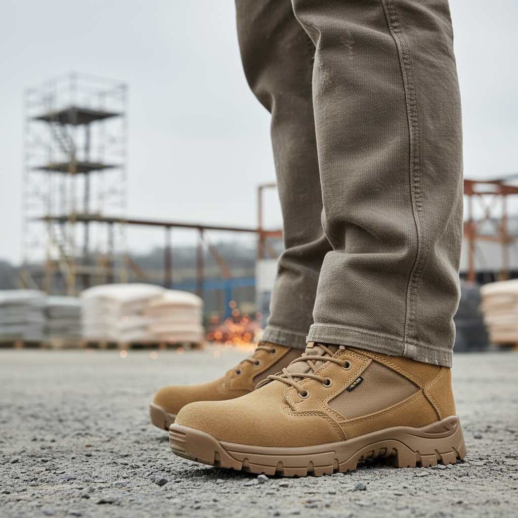 Bota Táctica 6" Coyote Falcon - Puntera Composite | ASTM F2413-18
