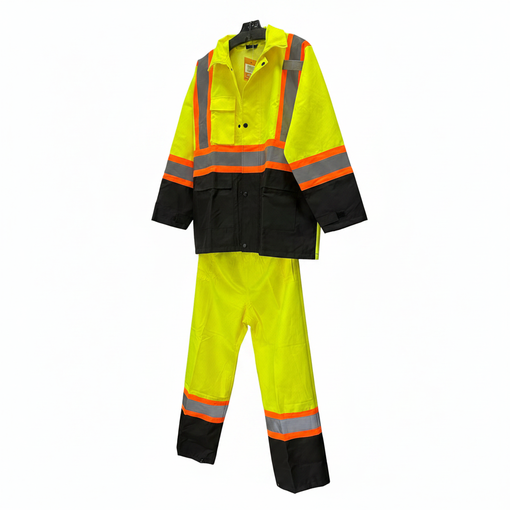 Traje Impermeable de Alta Visibilidad Reflectivo - Seguridad Industrial