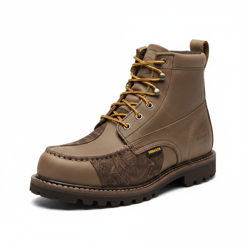 Botas de Trabajo Bonanza BA-631 Heritage Moc Toe — Piel Aztec Grey