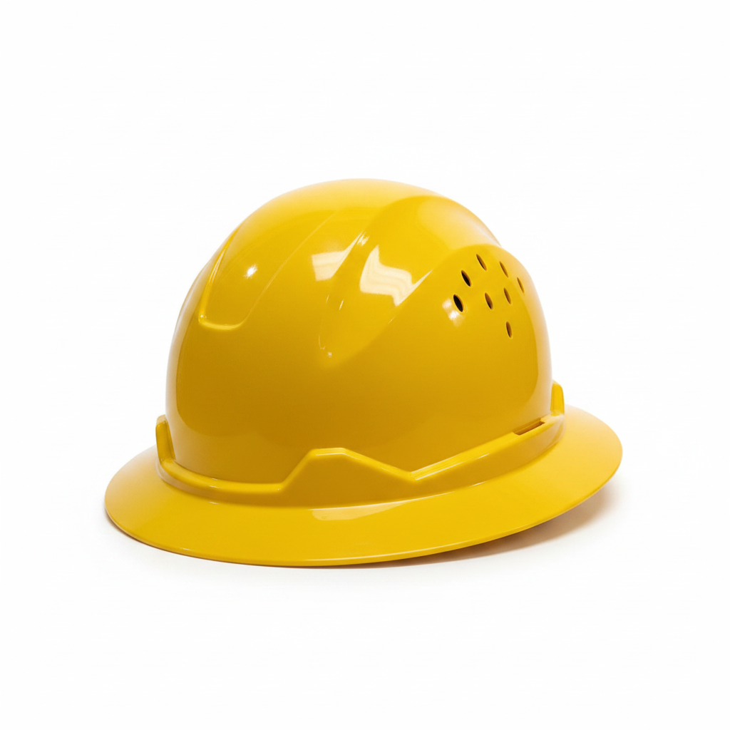 Ventilated Carbon Fiber Wide Brim Safety Helmet | PPE