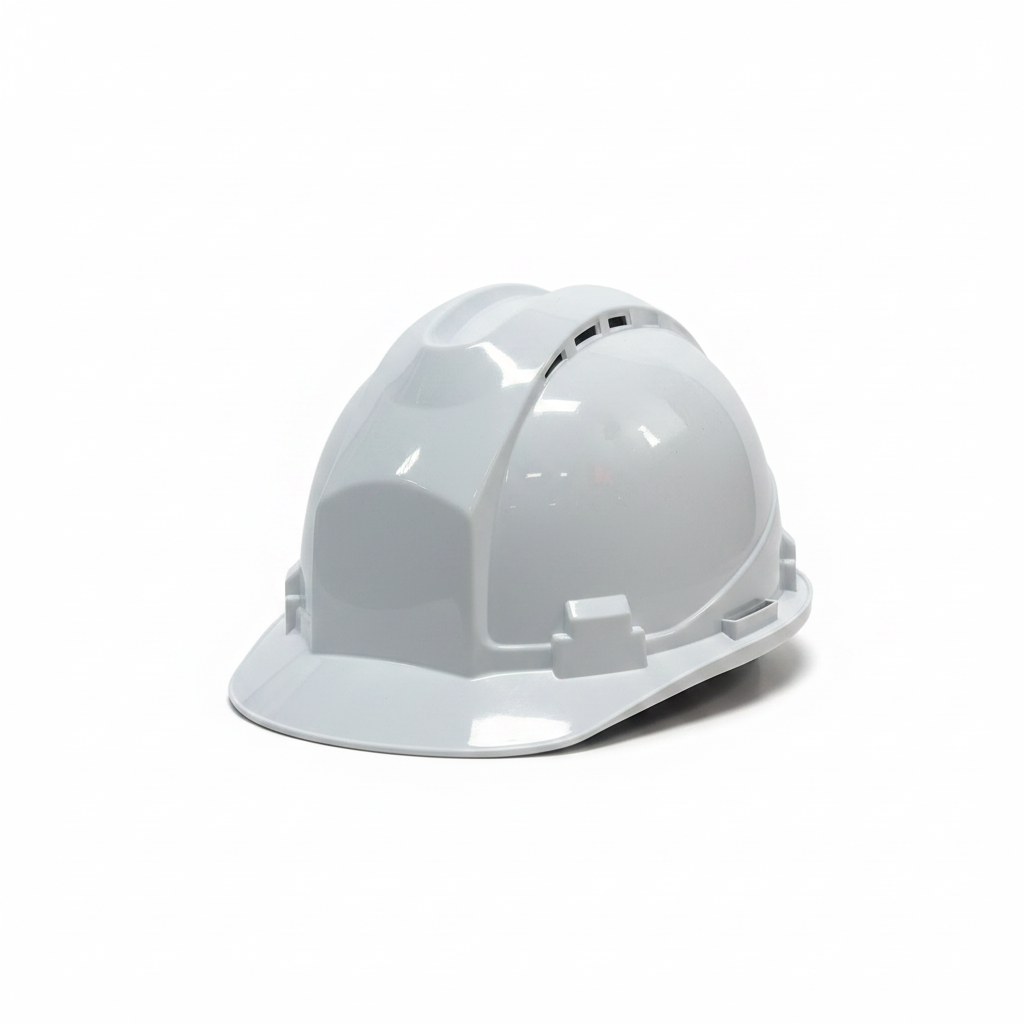 Casco de Seguridad Industrial Ventilado con Trinquete — Blanco