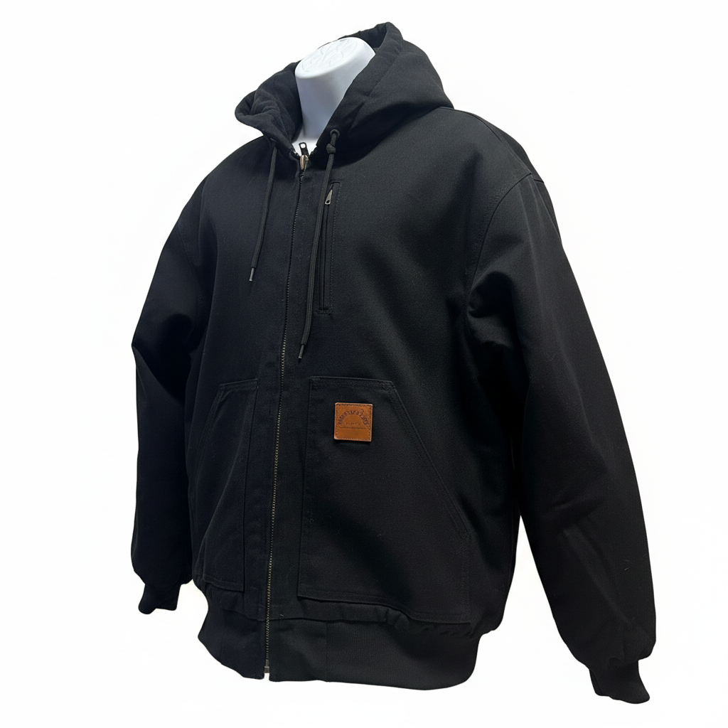 Bridge head angle — Chaqueta de Trabajo Térmica de Lona Industrial