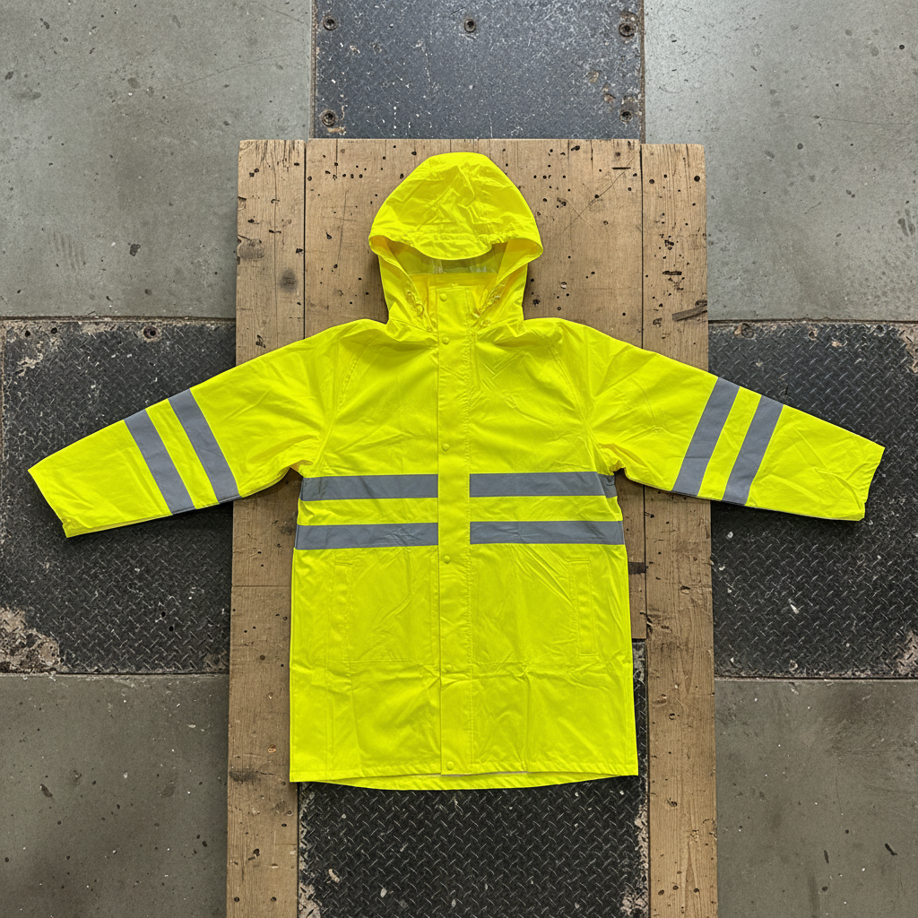 yurinox Chaqueta Reflectante Impermeable de Alta Visibilidad Flúor