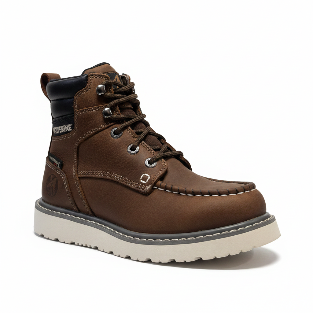 Wolverine Bota Trabajo W230045 Mujer Impermeable | Moc Toe Marrón