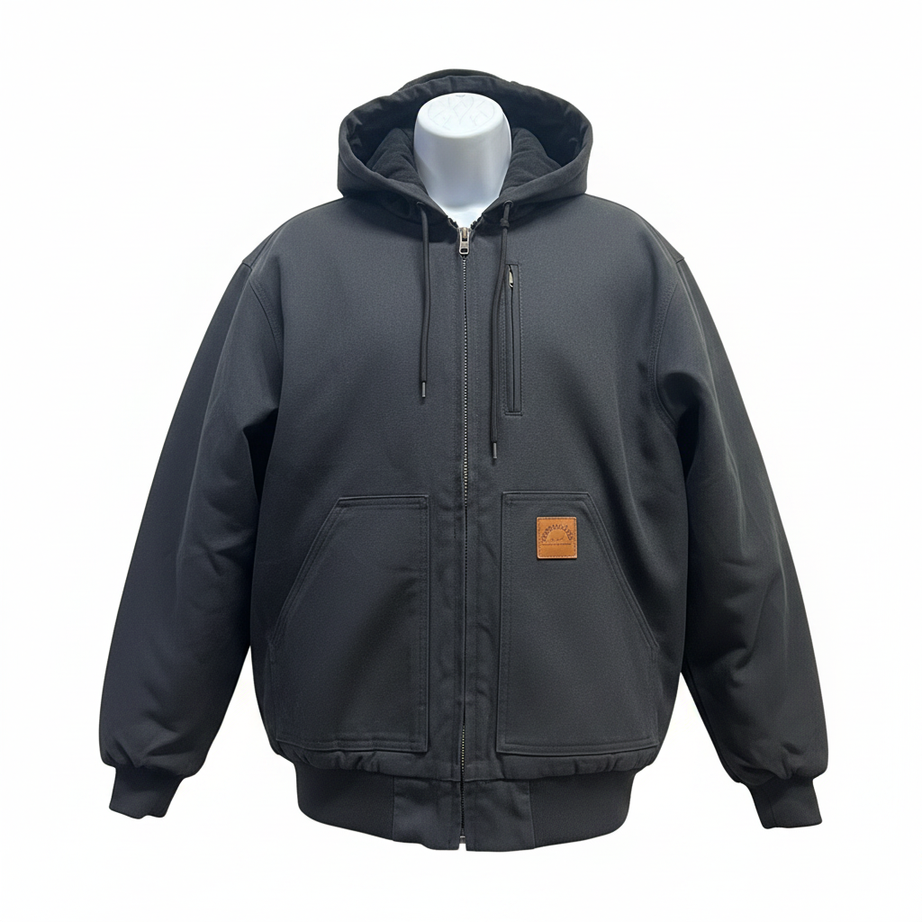 Bridge head angle — Chaqueta de Trabajo Térmica de Lona Industrial
