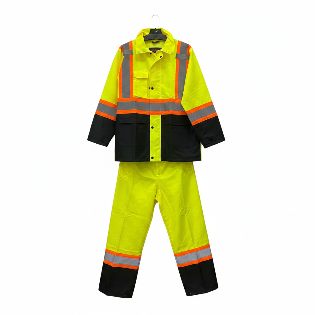 Traje Impermeable de Alta Visibilidad Reflectivo - Seguridad Industrial
