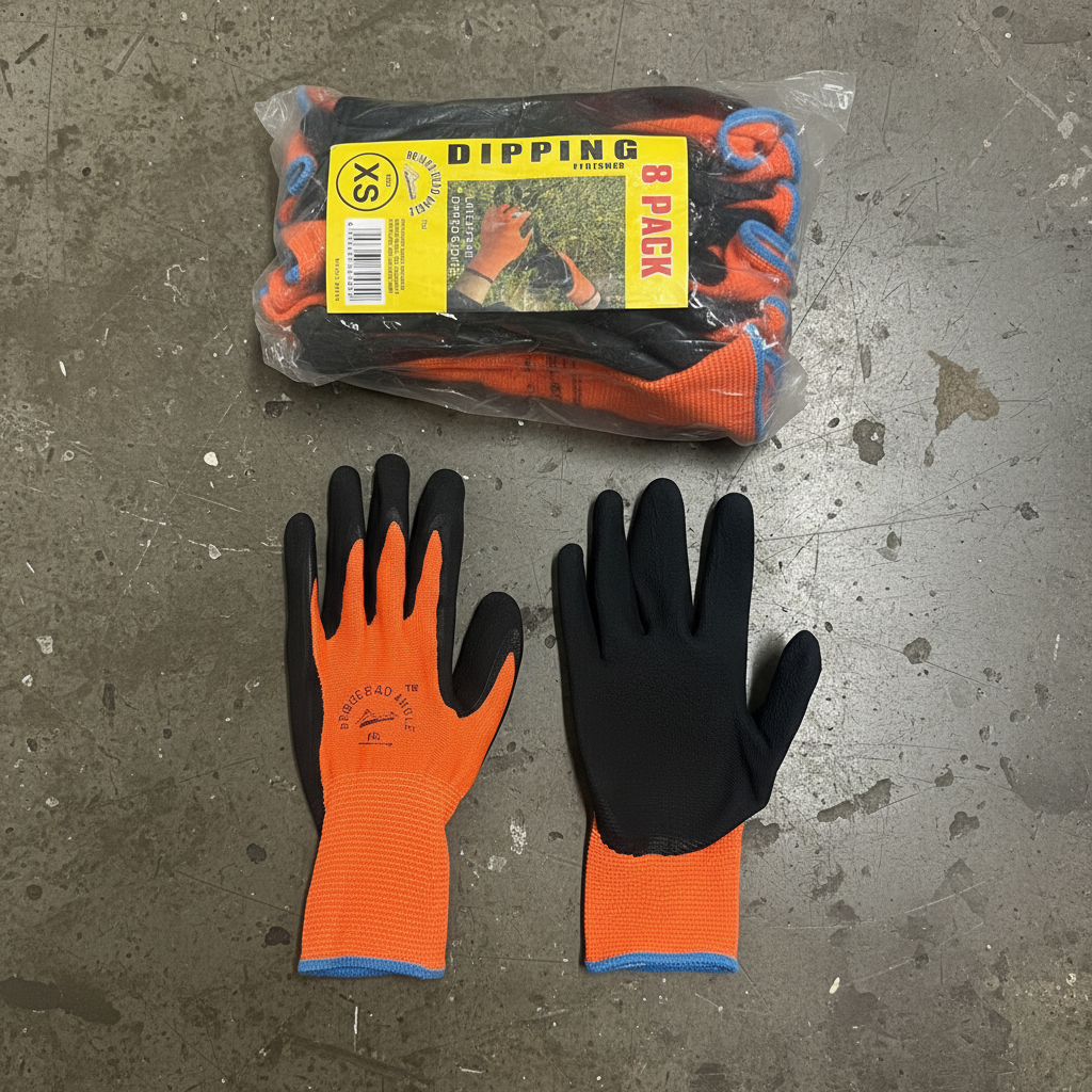 Bridge Head Angle - Guantes de Seguridad Látex Foam Pack de 8