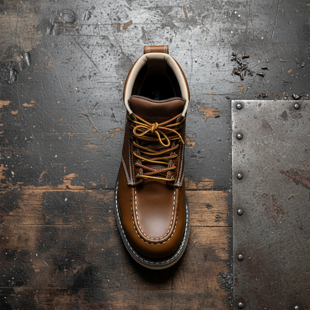 Safara 6603ws - Bota de Seguridad Industrial Moc Toe Antideslizante