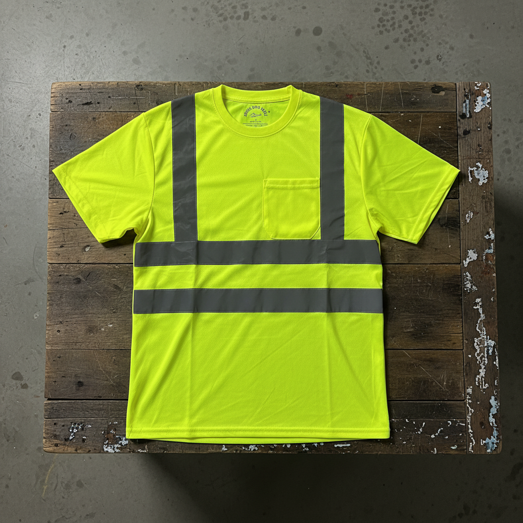 Bridge Head Angle — Camiseta Alta Visibilidad Reflectante con Bolsillo