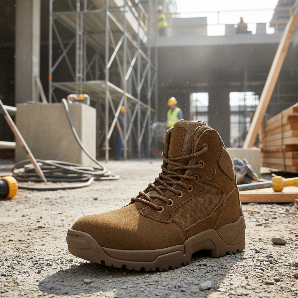Safara FL100-2: Bota Táctica Industrial Impermeable de Cuero