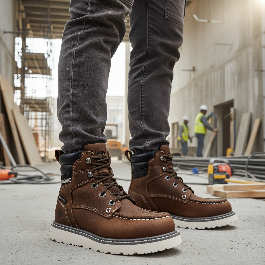 Wolverine Bota Trabajo W230045 Mujer Impermeable | Moc Toe Marrón