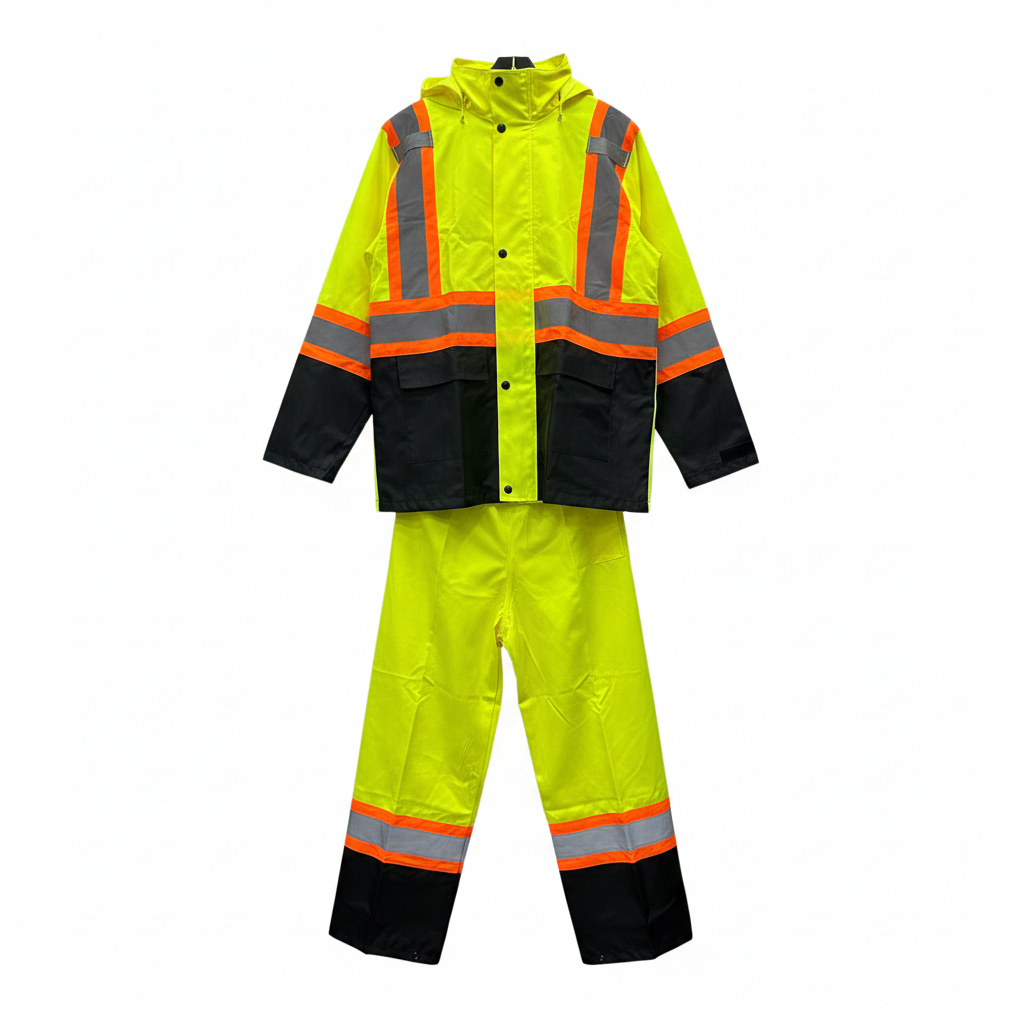 Traje Impermeable de Alta Visibilidad Reflectivo - Seguridad Industrial
