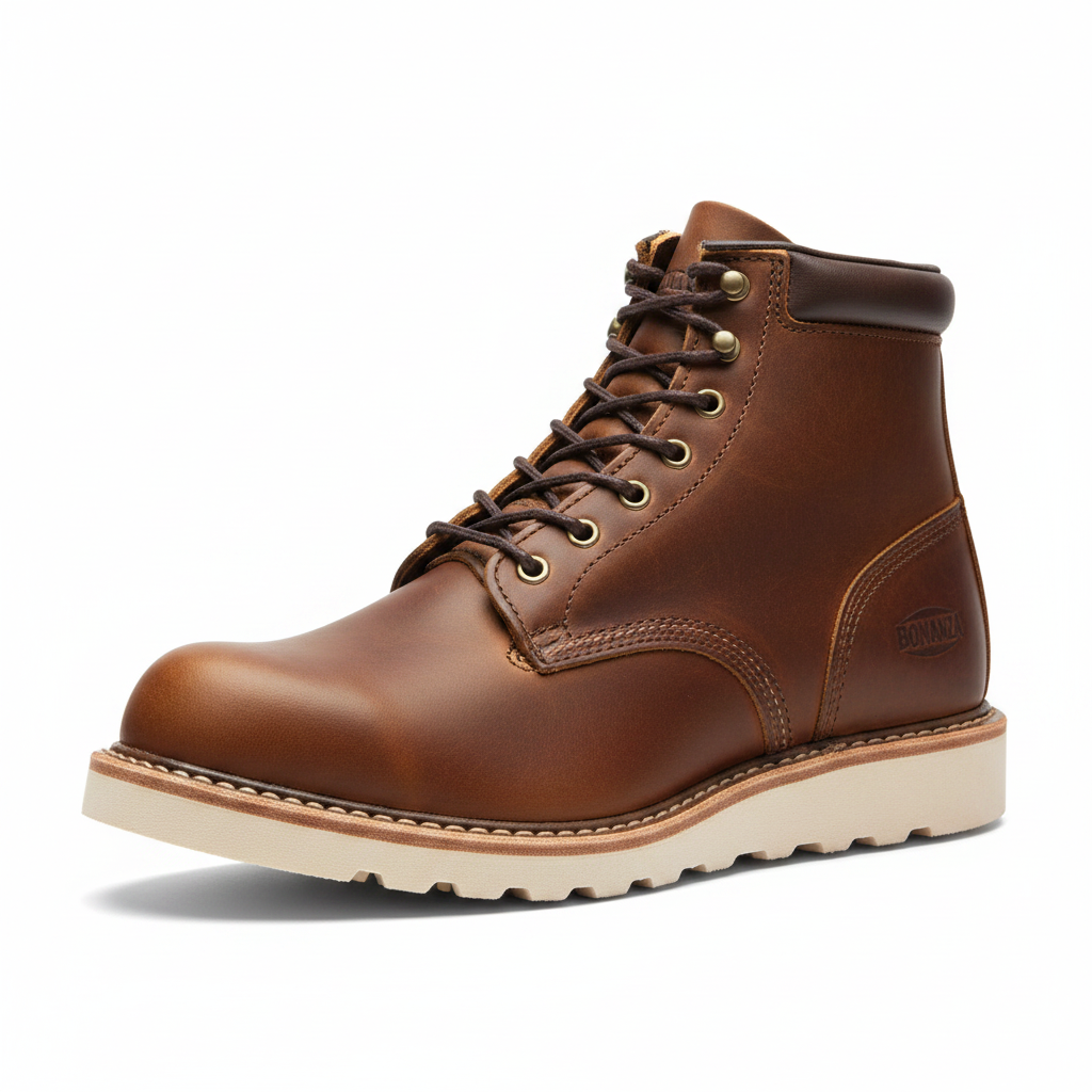 Bonanza BA-633 Frontier: Botas de Trabajo Industriales en Piel 6"