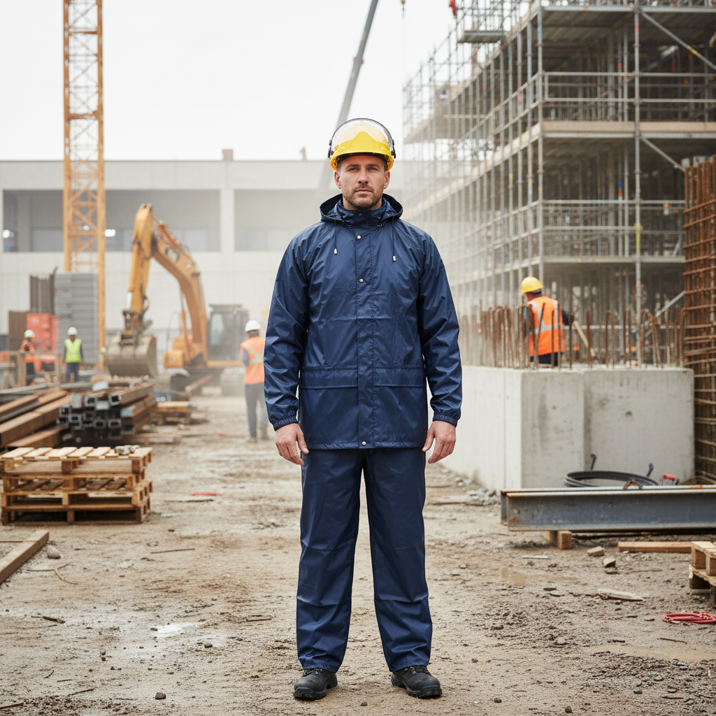 unionworkwear Traje de Lluvia Industrial Albatros | Impermeable Azul